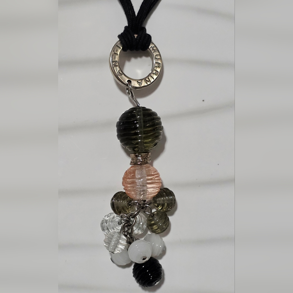 Antica Murrina Murano Glass Beaded Pendant Necklace - Picture 2 of 6